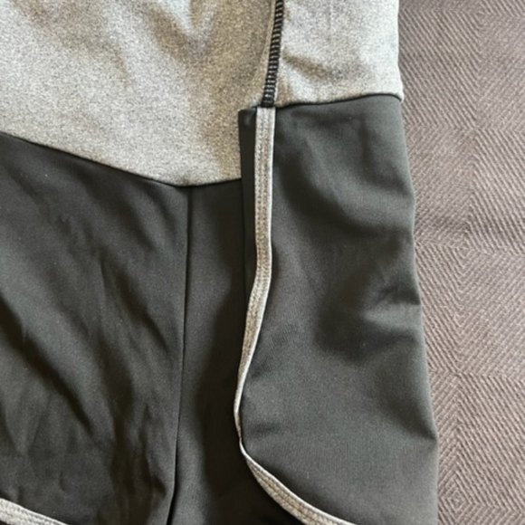 High Rise Sexy Yoga / Booty Short Wide Waistband -Black & Gray 3 pairs NEW SizeL - Picture 2 of 14